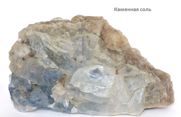 Каменная соль. Атлас-определитель камней и минералов для детей