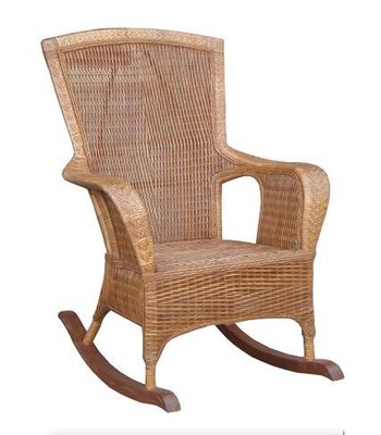 Кресло-качалка плетеное из абаки