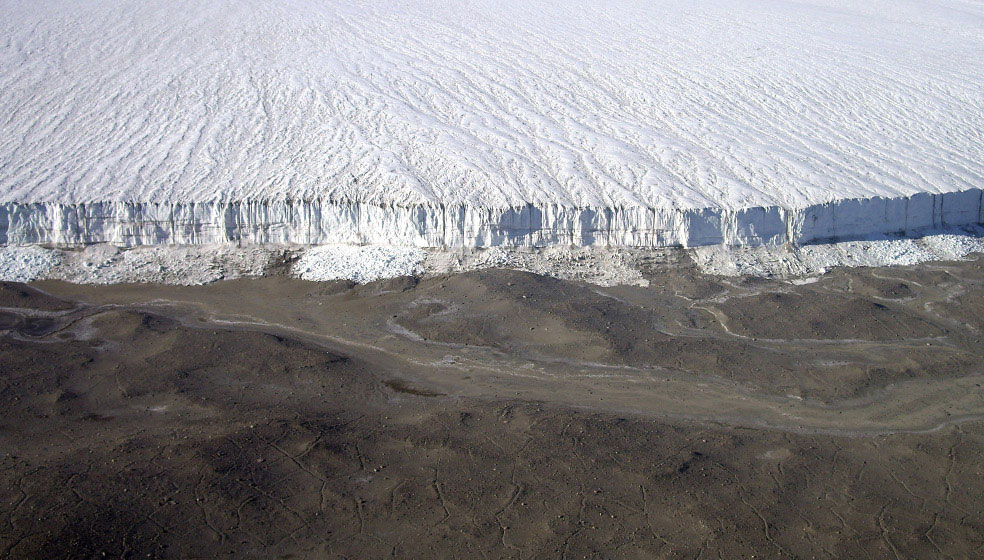 ледник на Земле Виктории в Антарктиде, фото