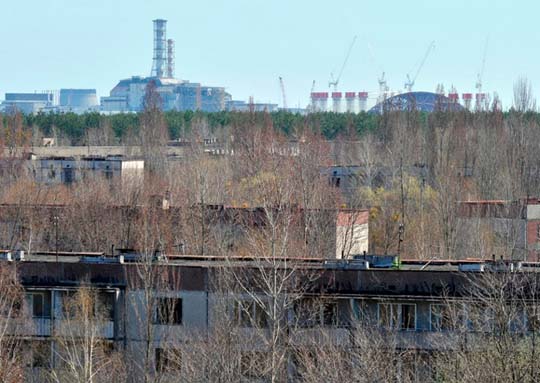 UKRAINE-CHERNOBYL-CONFINEMENT