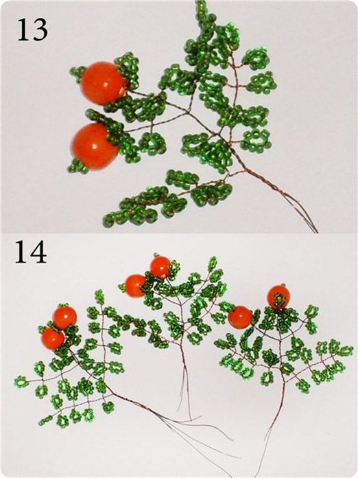 как плести дерево из бисера