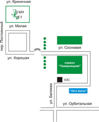 Питомник растений Зеленкуст. Схема проезда. Ростов-на-Дону ИП Сыровой А.А.