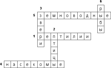 Кроссворд «Разнообразие животных №2»