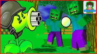 Майнкрафт напал на растение против зомби смотреть Minecraft Plants vs zombie От Фаника 12