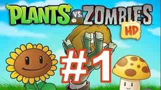 Растения против Зомби (Plants vs Zombies) - Прохождение игры с Андромаликом - 1. Глава ДЕНЬ, Часть 1