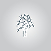 Дерево Силуэт значок | Векторный клипарт