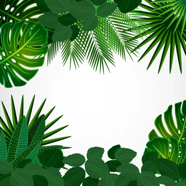 Тропические листья. цветочный дизайн фона Стоковый Вектор