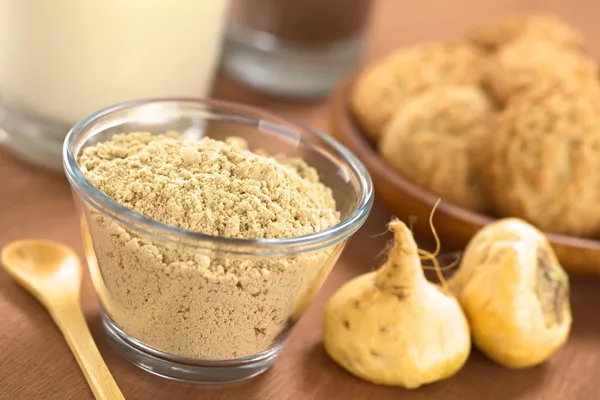 Maca порошок (муки) Лицензионные Стоковые Изображения