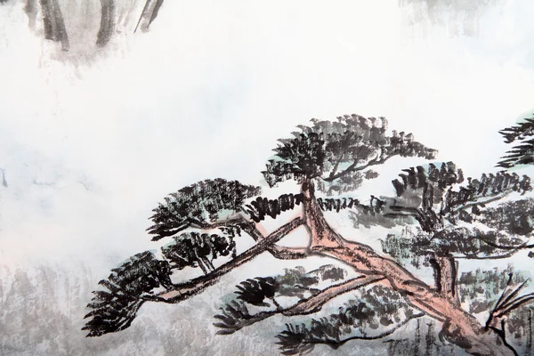 Традиционная китайская живопись Стоковая Картинка