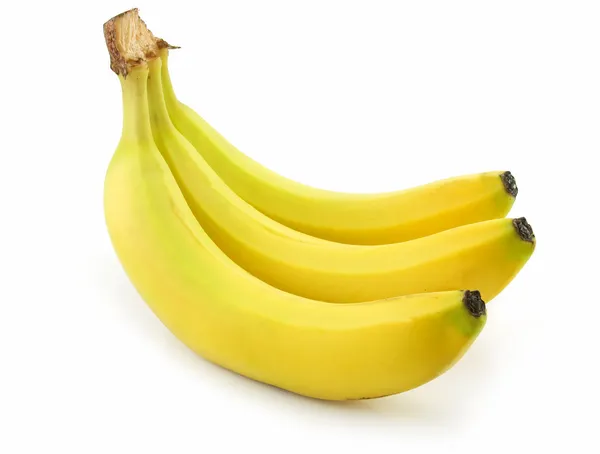 Кучу спелых банана, изолированные на белом фоне Стоковое Фото